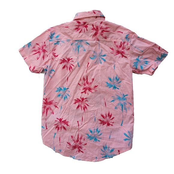 Fresh Prints of Bel Air Hawaiian Style Short Sleeve Pink Sz S - Picture 2 of 5